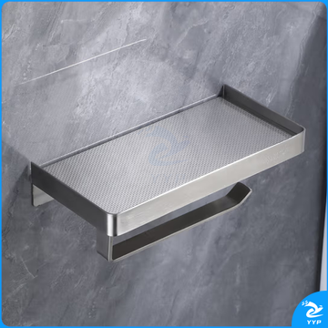 卫生间纸巾盒 免打孔304不锈钢卷纸架   货号：JC