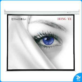 红叶 电动投影幕 100寸 幕布比例：4:3 （此商品不含安装）