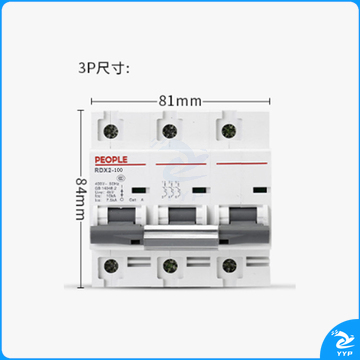 人民电器 RDX2 3P/80A 大功率断路器