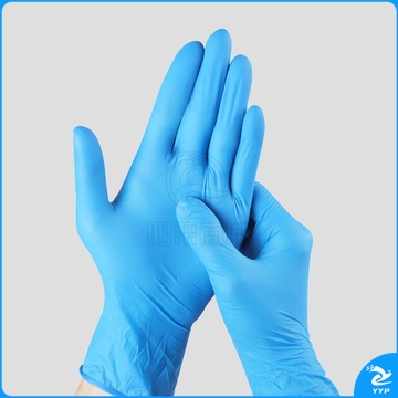 神龙 手护佳 一次性食品级丁腈手套 厨房家用公司复工学生开学劳保防护 盒装100只蓝色 M号