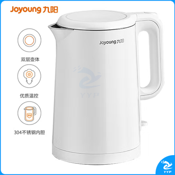 九阳 K15FD-W123 热水壶烧水壶电水壶 双层壶体  1.5L电水壶
