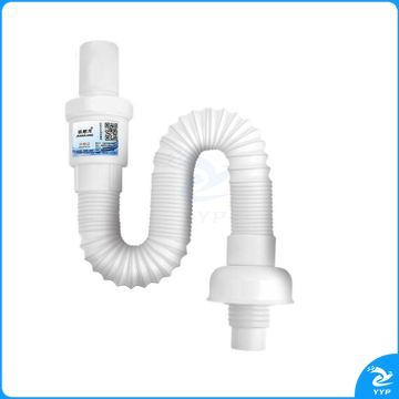 洗脸盆S弯防臭下水管   洗脸盆软管配件下水器塑料伸缩节返水弯