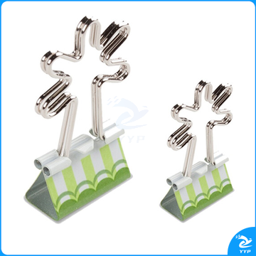 晨光ABS92782 燕尾夹19mm卡通造型长尾夹  4枚装