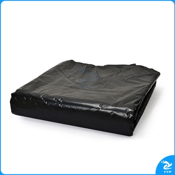 舒蔻（Supercloud）平口垃圾袋黑色大号拉圾桶商用酒店物业加厚塑料袋 80*100/50个