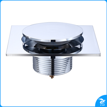 弹跳式、脚踩式铜封水地漏 防返水 防臭 温泉 浴池 景观池蓄水地漏