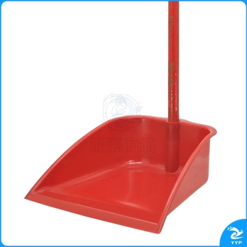 兰诗（LAUTEE）FH-1248 木柄塑料垃圾铲除尘奋斗加厚簸箕 红色 5个