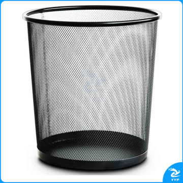  得力9189 大号圆纸篓295x240x343mm金属丝网喷塑工艺