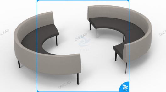 欧林家具  弧形跑道沙发  1365*1365*755mm   Run-SF-127-C2