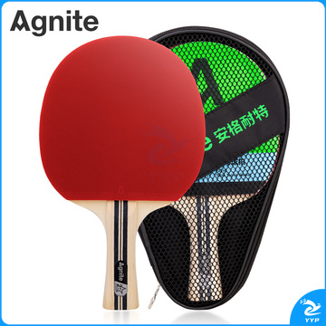 安格耐特F2318二星乒乓球拍(红+黑)(横拍)(单支装)