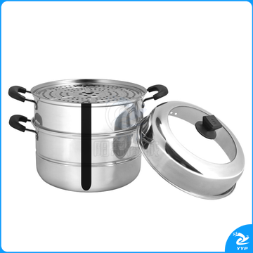 联创（LIAN） 联创（Lian）蒸锅 三层可视带蒸屉多用途锅 DF-CP106M 不锈钢 不锈钢
