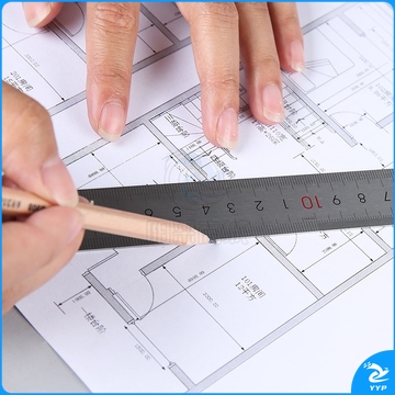 得力学生直尺 960只/箱 文具钢尺厘米刻度尺钢制直尺不锈钢铁尺子金属尺子8461钢直尺15厘米银色（1支）