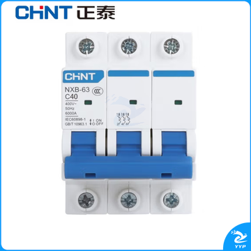 正泰 NXB-63-3P-C40   空气开关 过载空气开关 3P  40A