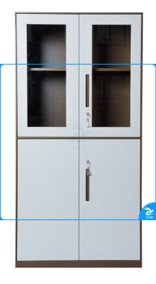 欧林家具  上玻掩门柜  900*420*2000mm