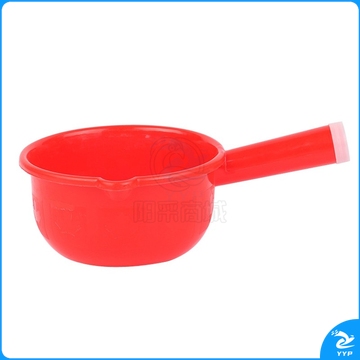 兰诗（LAUTEE）FH-1033 塑料瓢舀子加厚大号红色水瓢水勺  中号 5个