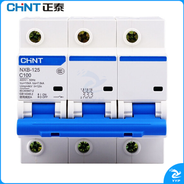 正泰（CHNT）NXBLE-125 小型漏电保护断路器 漏保空气开关 NXBLE-125-3P-C100 30mA