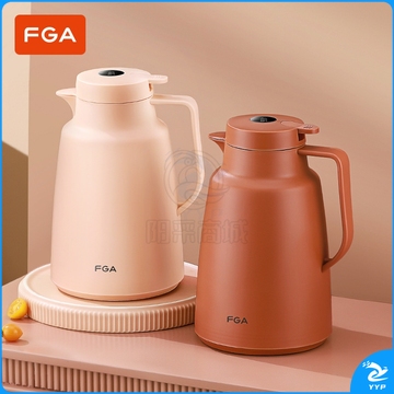 富光   家用保温大容量玻璃内胆保温便携暖水壶 (粉色显温+升级红胆)