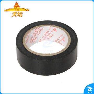 天坛 PVC电气绝缘电工胶带胶布18mm*8m 黑色塑包布