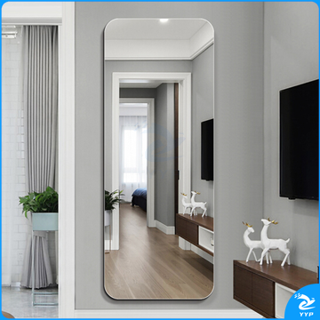 圆角150*50cm 穿衣镜子全身镜无框粘贴墙壁挂试衣镜子 （不含安装）   货号：JC