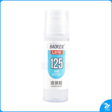 宝克（BAOKE）L010 125ml液体胶 学习办公通用胶水 6支装 办公用品