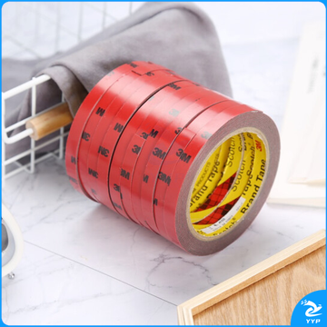 3M胶带 泡棉双面胶带 汽车/家居通用胶粘 无痕 耐水 耐用 耐高温 10mm*3m