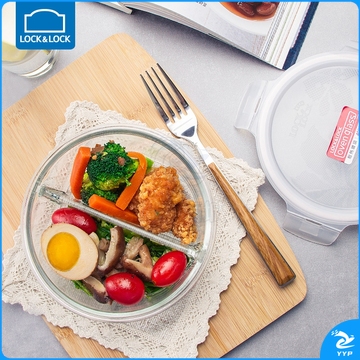 乐扣乐扣（lock&lock）分隔玻璃保鲜盒 LLG861C（套）