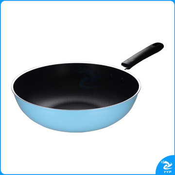 爱仕达 ASD 炒锅可视玻璃盖清新不粘涂层 雅逸新不粘炒锅 CL30Q2TG 30cm