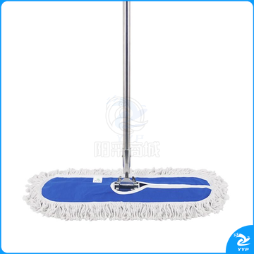 兰诗（LAUTEE）DM-112 圆头尘推套装110厘米 不锈钢杆平板尘推