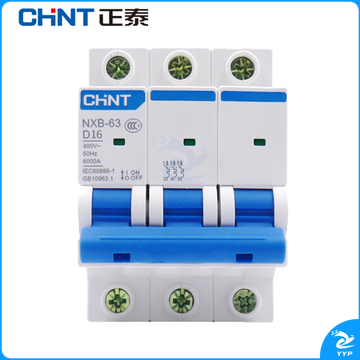 正泰（CHNT）NXB-63-3P-D16  空气开关   小型断路器 3P D型 16A 货号：XWL