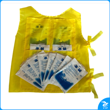 降温衣服  制冷马甲  户外夏季高温防暑背心   黄色 货号：JC