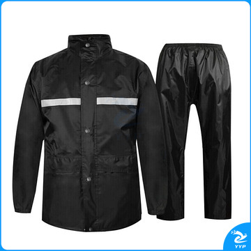 谋福 80152-XXXL 雨衣雨裤套装 反光分体防护雨衣套装