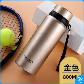 富光   保温杯大容量男女士便携载超大号户外运动保温壶 (红色-800ML)