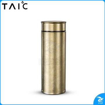 TAIC钛度 纯钛星光保温杯 TXGB-T400皓月银 400ml