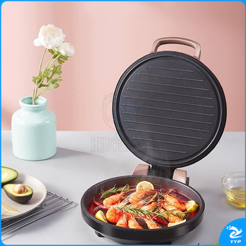 美的（Midea）煎烤机 MC-JH3003 家用双面加热烙饼锅 薄饼煎饼机水煎包机械式上下独立控制电饼铛