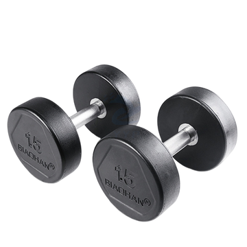 力动RIDO  黑色包胶固定哑铃 BH-YJ007  275KG