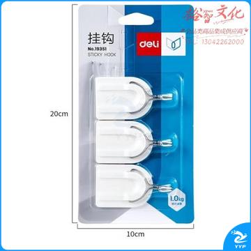 得力粘钩 挂钩 19351 3个/板