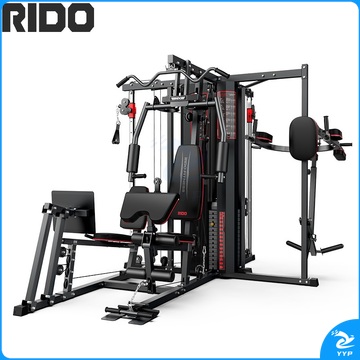 力动RIDO   八人站综合训练器 多功能龙门架 史密斯机大小飞鸟(不含杠铃片） TG90