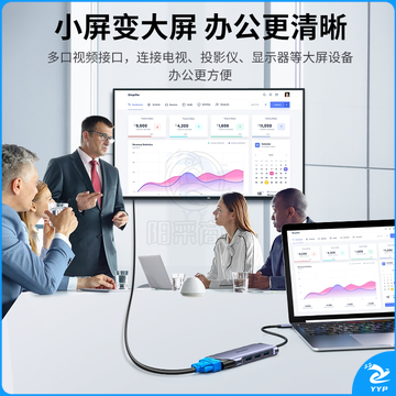 山泽（SAMZHE）Type-C扩展坞 七合一拓展坞  DK-S07