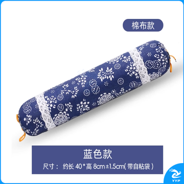 草圆柱颈椎枕糖果枕护颈艾草枕头家用颈椎