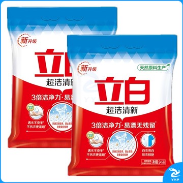 立白洗衣粉 超洁清新无磷洗衣粉245g(多规格) 245g